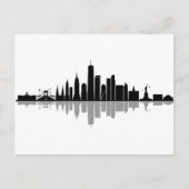 NEW YORK Manhatten USA City Skyline Silhouette Briefkaart (Voorkant)