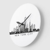 NEW YORK Manhatten USA City Skyline Silhouette Grote Klok (Hoek)