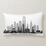 NEW YORK Manhatten USA City Skyline Silhouette Kussen<br><div class="desc">Skyline met veel typische gebouwen,  vizieren en monumenten van deze stad. Als er iets speciaals moet worden toegevoegd of als je een heel individueel verzoek hebt,  stuur dan een brief naar mij.  En natuurlijk kijk ik uit naar uw feedback.</div>