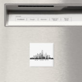 NEW YORK Manhatten USA City Skyline Silhouette Magneet (Insitu (Vaatwasser))