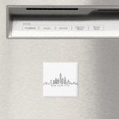 NEW YORK Manhatten USA City Skyline Silhouette Magneet (Insitu (Vaatwasser))