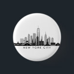 NEW YORK Manhatten USA City Skyline Silhouette Ronde Button 3,2 Cm<br><div class="desc">Skyline met veel typische gebouwen, vizieren en monumenten van deze stad. Als er iets speciaals moet worden toegevoegd of als je een heel individueel verzoek hebt, stuur dan een brief naar mij. En natuurlijk kijk ik uit naar uw feedback.</div>