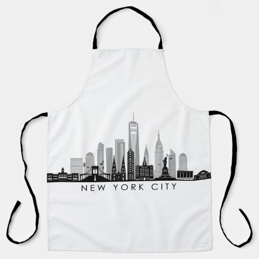 NEW YORK Manhatten USA City Skyline Silhouette Schort (Voorkant)