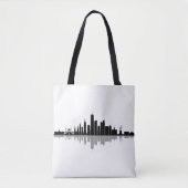 NEW YORK Manhatten USA City Skyline Silhouette Tote Bag (Voorkant)