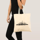 NEW YORK Manhatten USA City Skyline Silhouette Tote Bag (Voorkant (product))