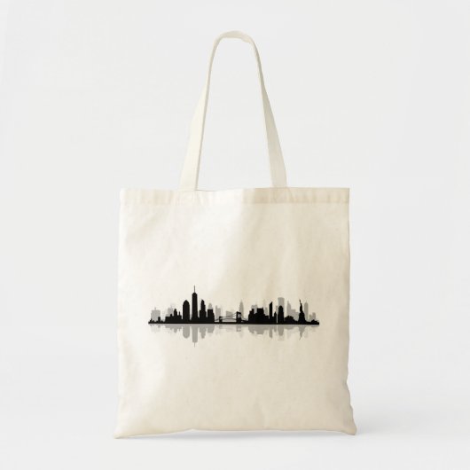 NEW YORK Manhatten USA City Skyline Silhouette Tote Bag (Voorkant)