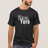 New York Mannen Basic Dark T-Shirt (Voorkant)