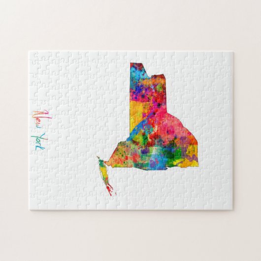 New York Map Legpuzzel (Horizontaal)
