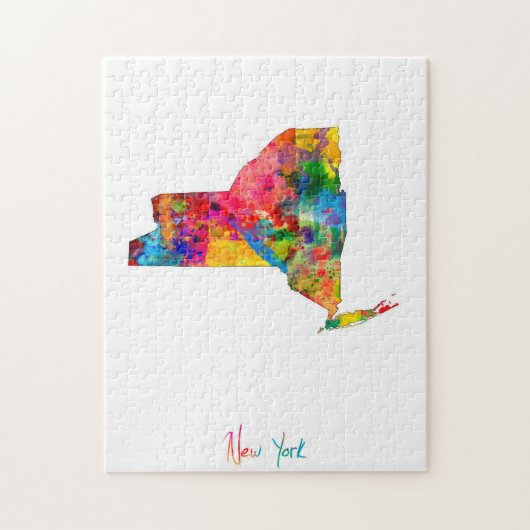 New York Map Legpuzzel (Verticaal)