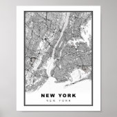 New York Map Poster (Voorkant)
