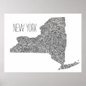 New York Map Poster (Voorkant)