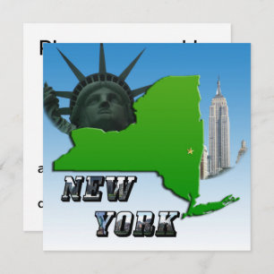 New York Map, Vrijheidsbeeld, Monument Kaart