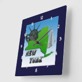 New York Map, Vrijheidsbeeld, Monument Klok (Hoek)