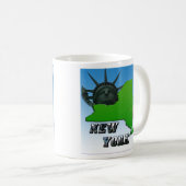 New York Map, Vrijheidsbeeld, Monument Koffiemok (Voorkant rechts)