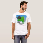 New York Map, Vrijheidsbeeld, Monument T-shirt (Voorkant volledig)