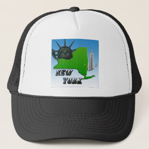 New York Map, Vrijheidsbeeld, Monument Trucker Pet