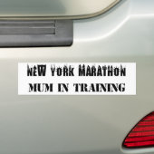 New York Marathon Moeder in Training Bumpersticker (Op auto)