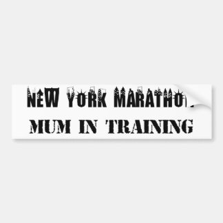 New York Marathon Mum in Training Bumpersticker