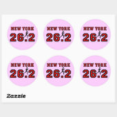 New York Marathon Ronde Sticker (Vel)
