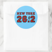 New York marathon Ronde Sticker (Tas)