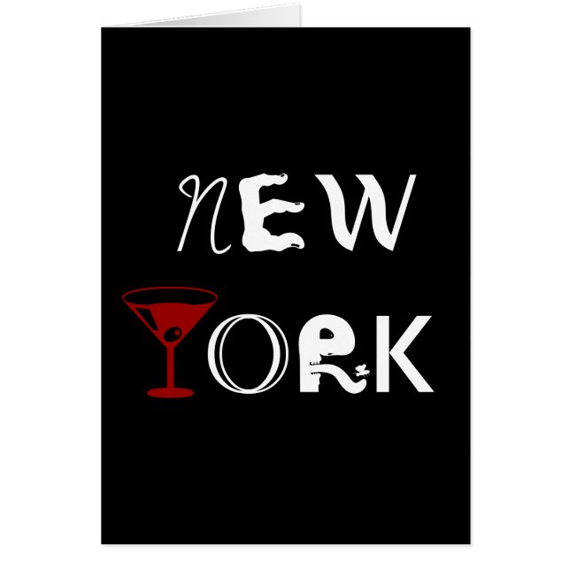 New York Martini Card (Voorkant)
