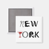 New York Martini Magnet (Voorkant / Achterkant)