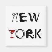 New York Martini Magnet (Voorkant)