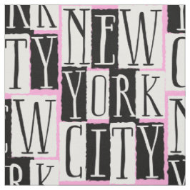 New York Meisje Manhattan Roze Partij Stof