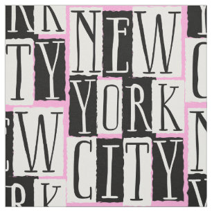 New York Meisje Manhattan Roze Partij Stof