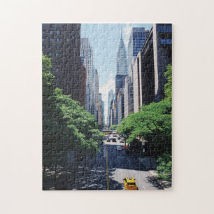 New York met Gele Cab & Empire State Building Legpuzzel