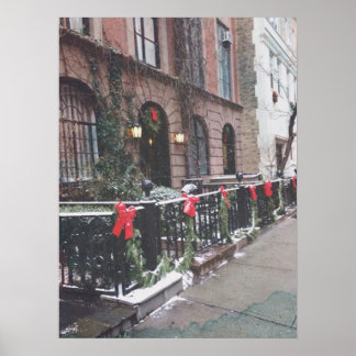 New York met Kerstmis Poster