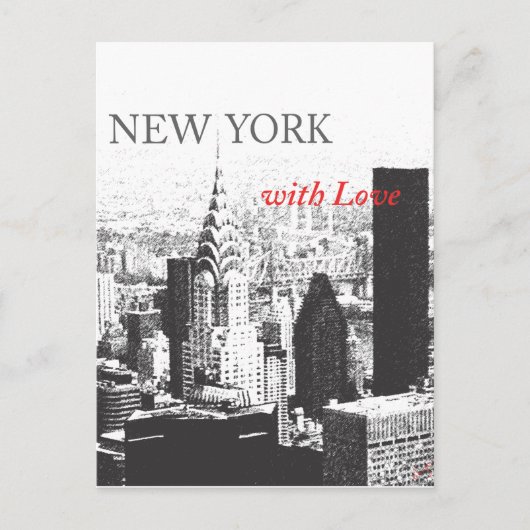 New York met liefde Briefkaart (Voorkant)