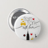 New York met liefde Button (Voorkant /achterkant)