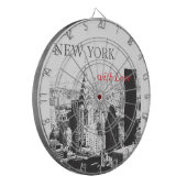 New York met liefde Dartbord (Voorkant Links)
