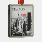 New York met liefde Metalen Ornament (Rechts)