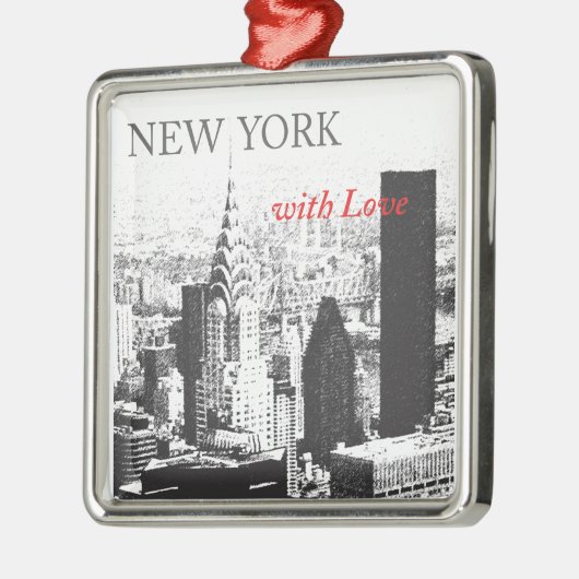 New York met liefde Metalen Ornament (Links)