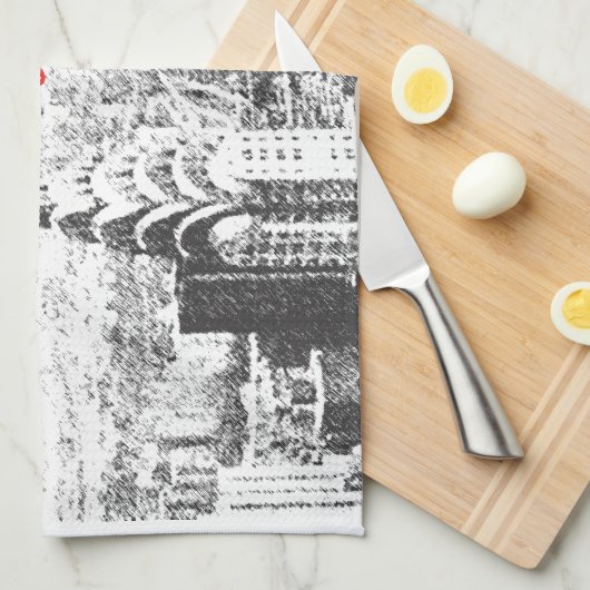 New York met liefde Theedoek (Quarter Fold)