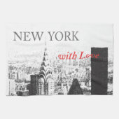 New York met liefde Theedoek (Horizontaal)