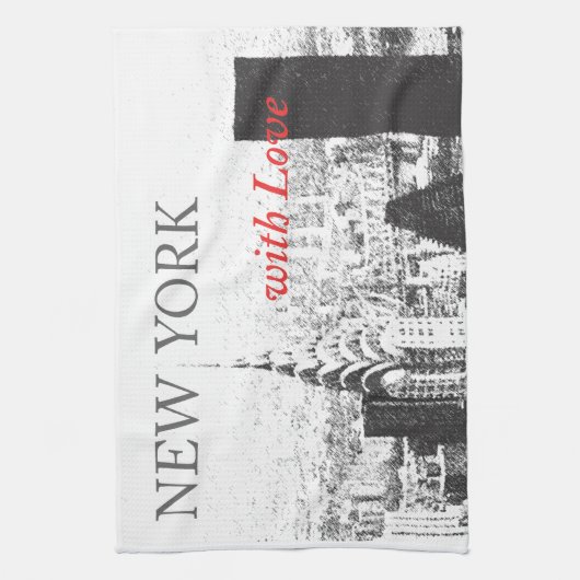 New York met liefde Theedoek (Verticaal)