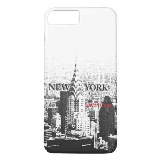 New York met Love iPhone 7 hoesje (Achterkant)