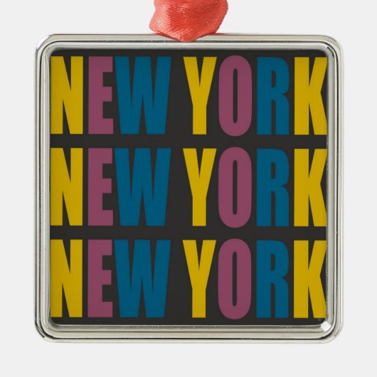 New York Metal Ornament (Voorkant)