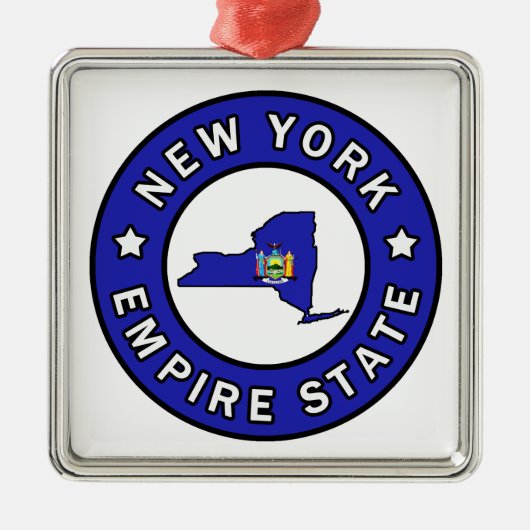 New York Metalen Ornament (Voorkant)