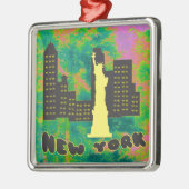 New York Metalen Ornament (Links)