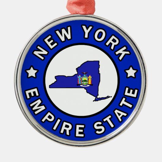 New York Metalen Ornament (Voorkant)