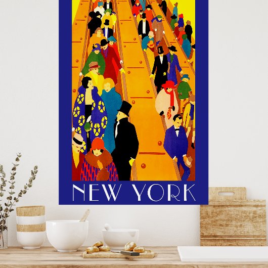 New York-metro Poster (Keuken)