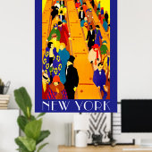 New York-metro Poster (Thuiskantoor)