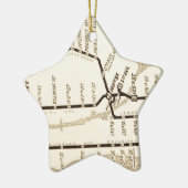 New York-metrokaart Keramisch Ornament (Links)
