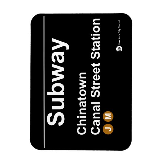 New York-metrostation Magneet (Verticaal)