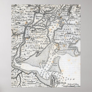 New York   Midden 18e eeuw Poster