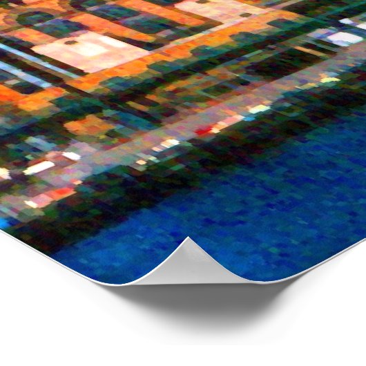 New York Midtown Manhattan - Digitale Kunstafdrukk Poster (Hoek)